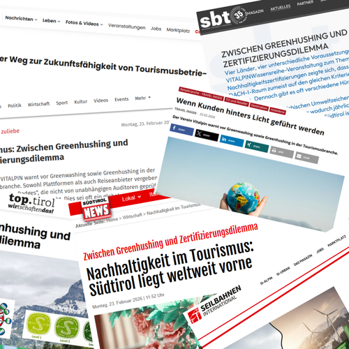 Medienberichte über das Vitalpin-Webinar zum Thema Nachhaltigkeitszertifizierungen